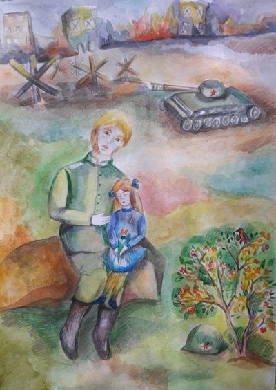 Бахунова Лариана, 11 лет, «Прощание с дочкой»МКУ ДО «ДШИ» с.п.Старый Черек. Урванского района Кабардино-Балкарской Республики