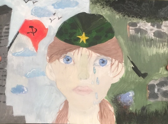 Шахбазян Марине, 12лет, «День Прбеды», ИЗО МУК ДК «Островецкий» Коллектив «Акварель,